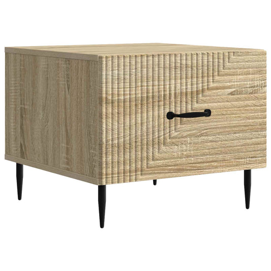 vidaXL Τραπεζάκι σαλονιού με συρτάρι Sonoma Δρυς 49 x 50 x 40 εκ