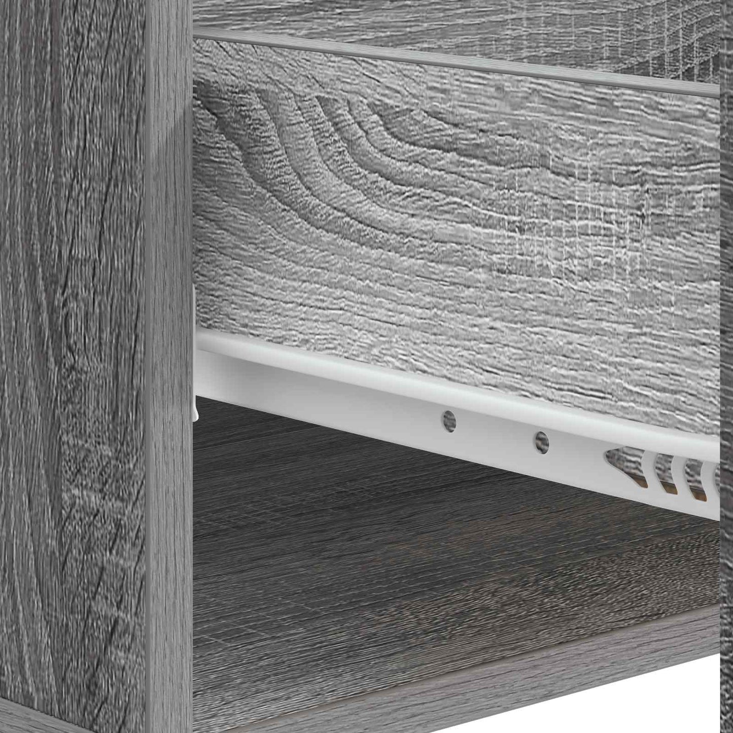 vidaXL Τραπεζάκι σαλονιού με συρτάρι Γκρι Sonoma 49 x 50 x 40 εκ