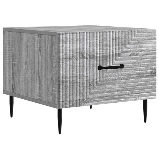 vidaXL Τραπεζάκι σαλονιού με συρτάρι Γκρι Sonoma 49 x 50 x 40 εκ