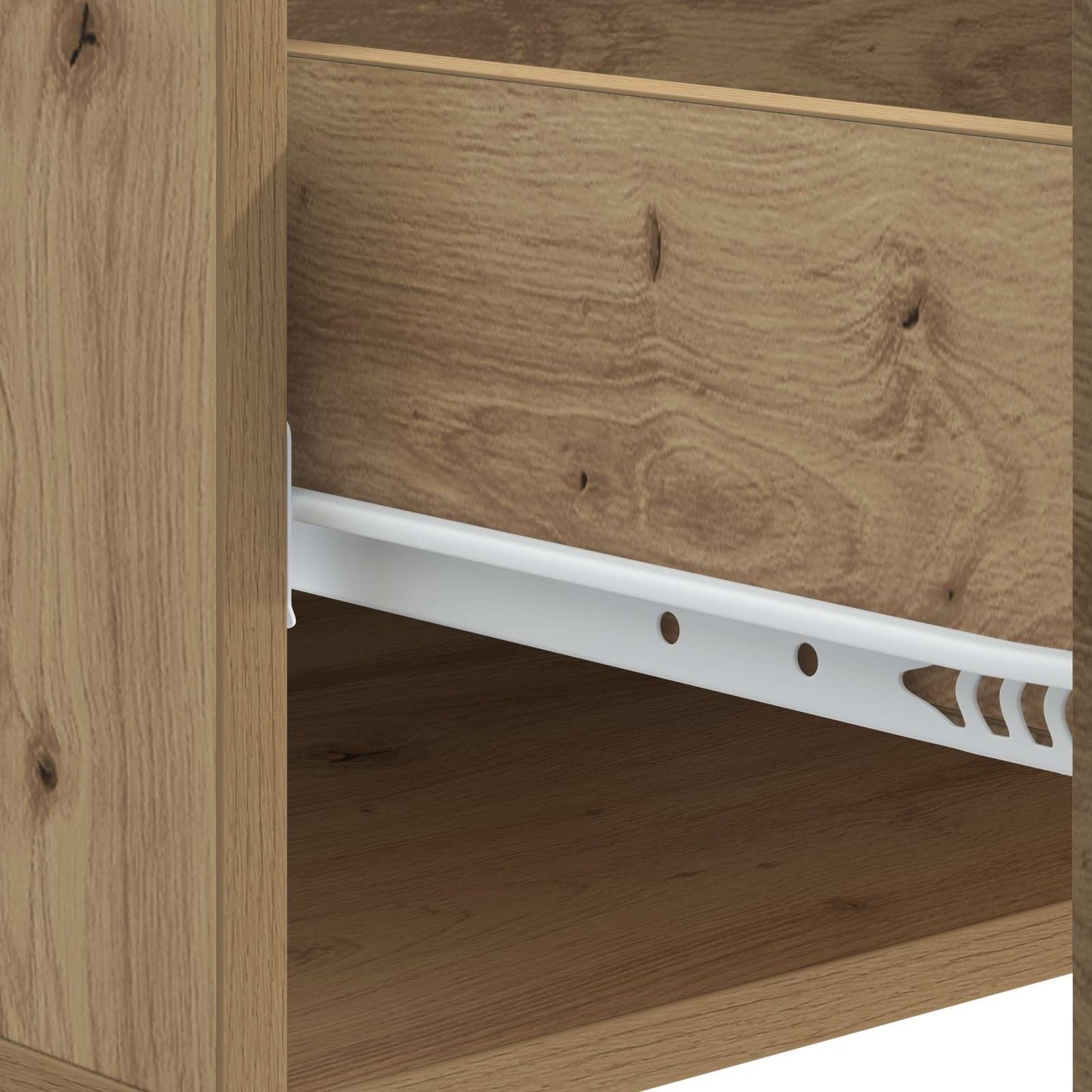 vidaXL Τραπεζάκι σαλονιού με συρτάρι Artisan Δρυς 49 x 50 x 40 εκ