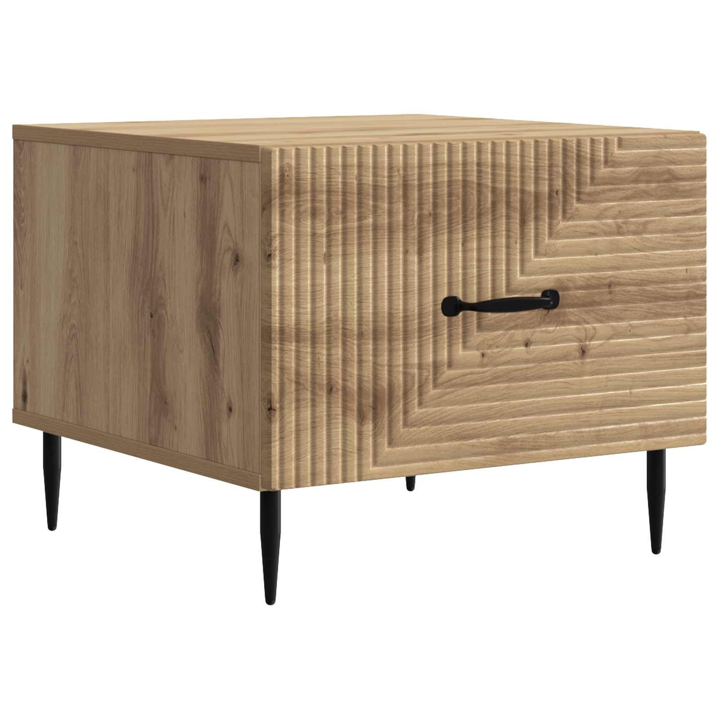vidaXL Τραπεζάκι σαλονιού με συρτάρι Artisan Δρυς 49 x 50 x 40 εκ