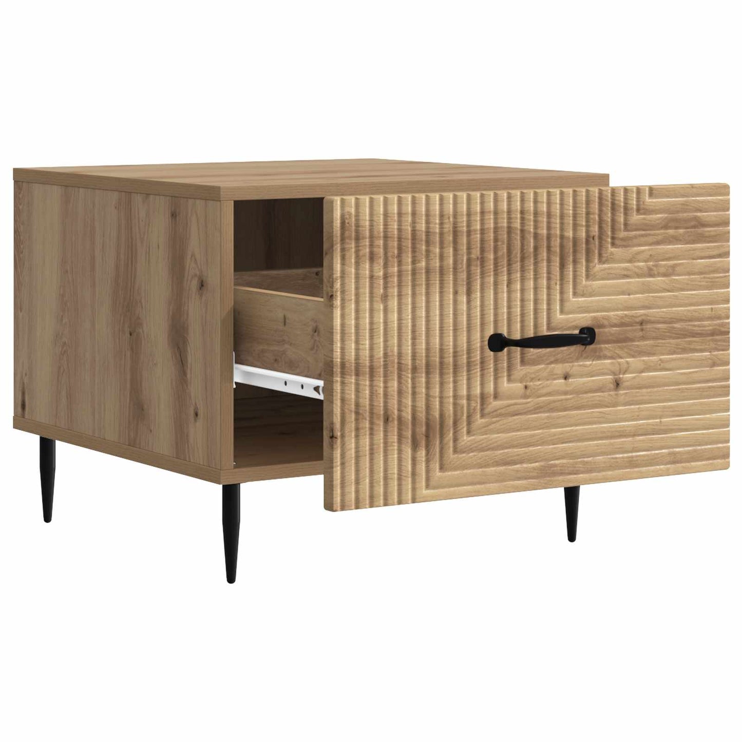vidaXL Τραπεζάκι σαλονιού με συρτάρι Artisan Δρυς 49 x 50 x 40 εκ