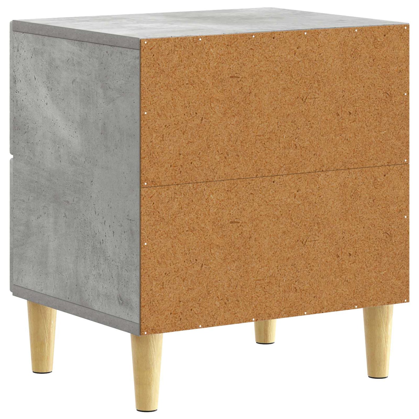 vidaXL Κομοδίνο Γκρι Σκυροδέματος 43 x 34,5 x 48 εκ Επεξεργασμένο Ξύλο