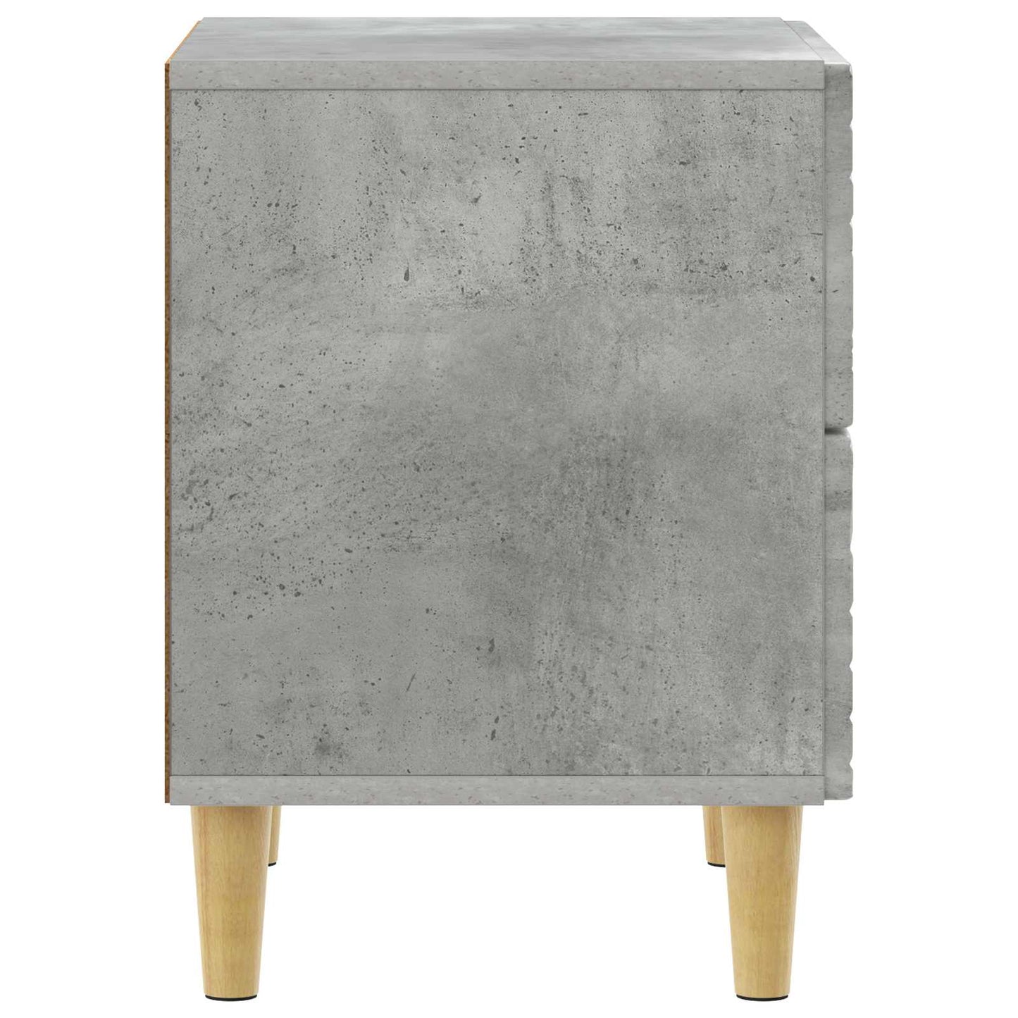 vidaXL Κομοδίνο Γκρι Σκυροδέματος 43 x 34,5 x 48 εκ Επεξεργασμένο Ξύλο
