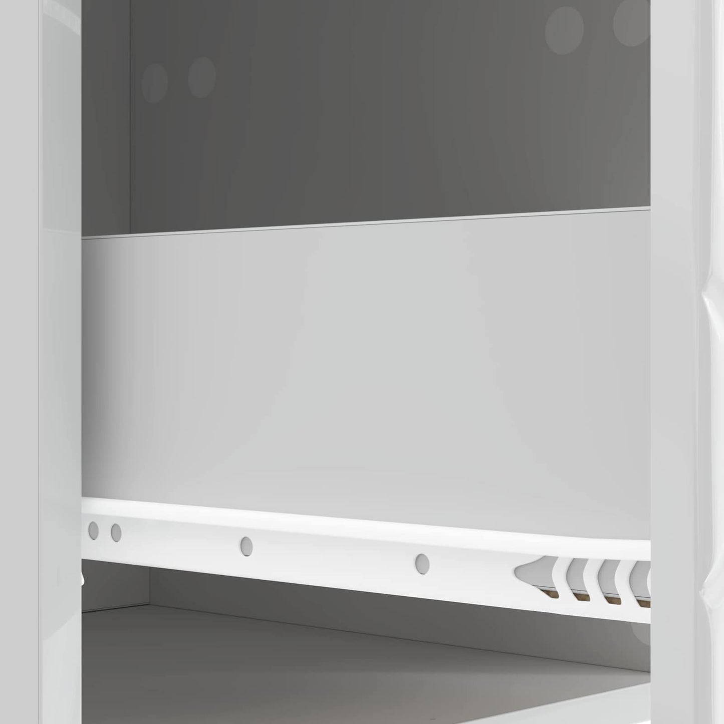 vidaXL Κομοδίνο Γυαλιστερό Λευκό 43 x 34,5 x 48 εκ Επεξεργασμένο Ξύλο