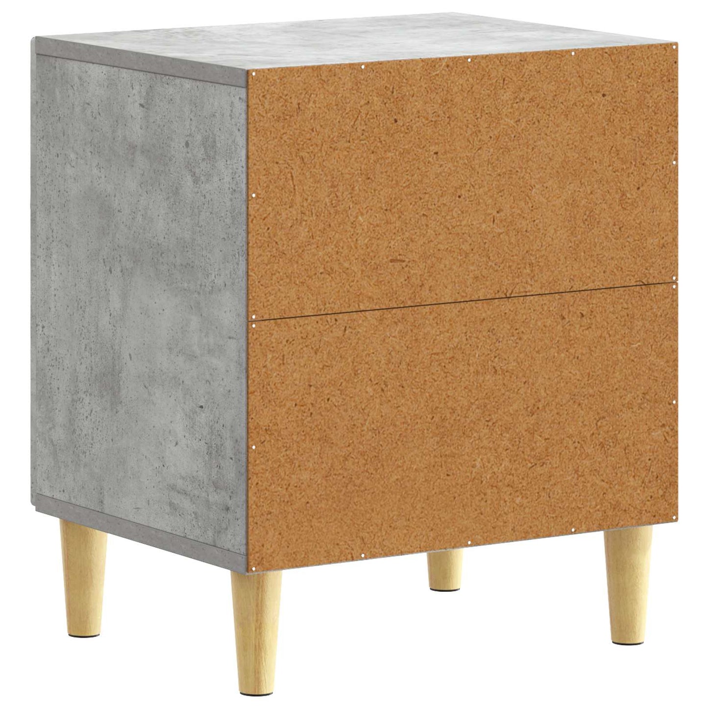 vidaXL Κομοδίνο Γκρι Σκυροδέματος 43 x 34,5 x 50 εκ Επεξεργασμένο Ξύλο