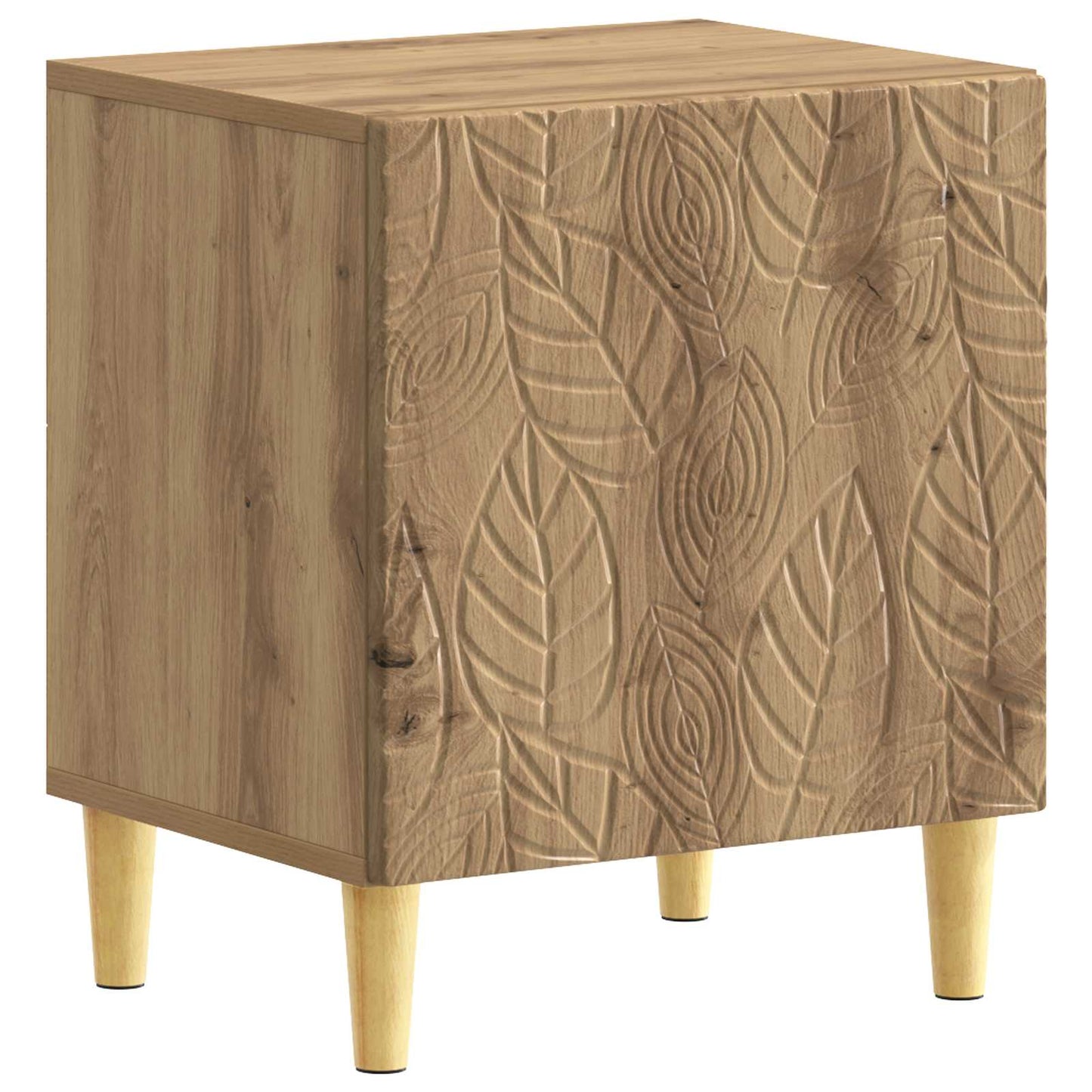 vidaXL Κομοδίνο Artisan Δρυς 43 x 34,5 x 50 εκ Επεξεργασμένο Ξύλο
