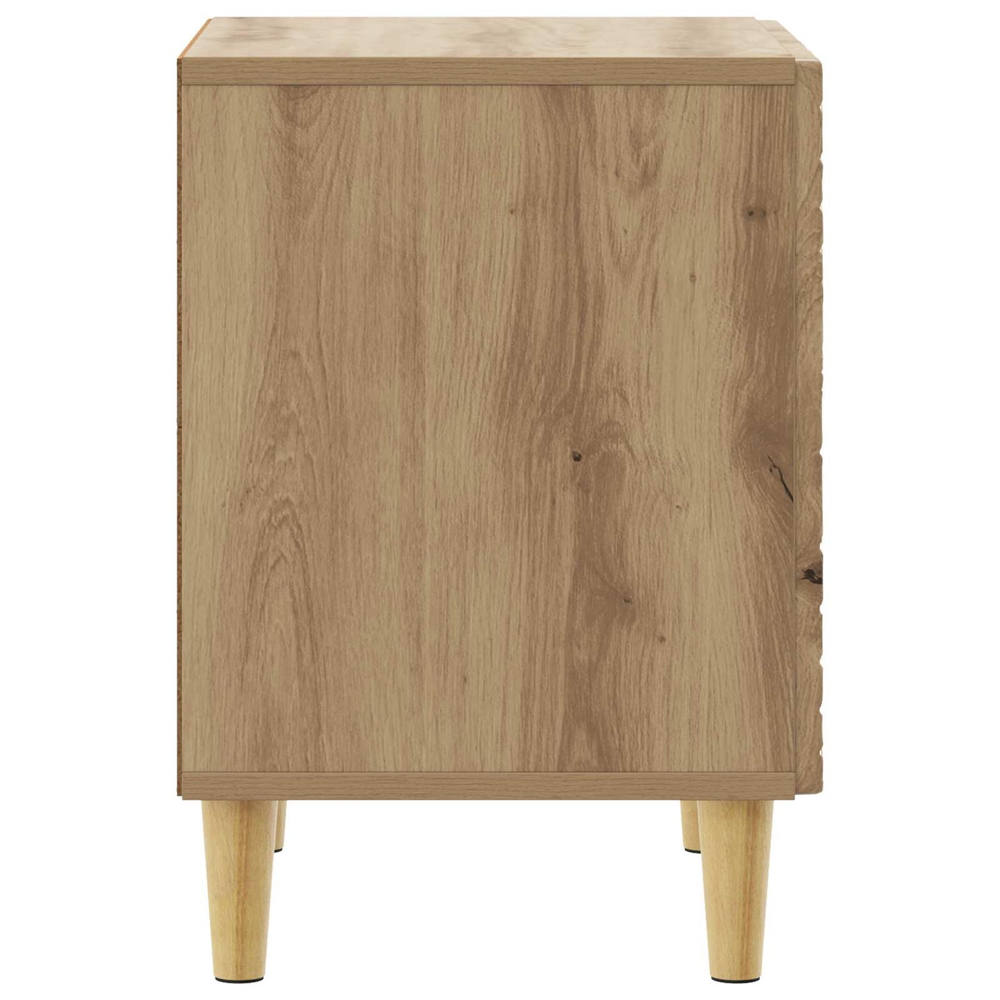 vidaXL Κομοδίνο Artisan Δρυς 43 x 34,5 x 50 εκ Επεξεργασμένο Ξύλο