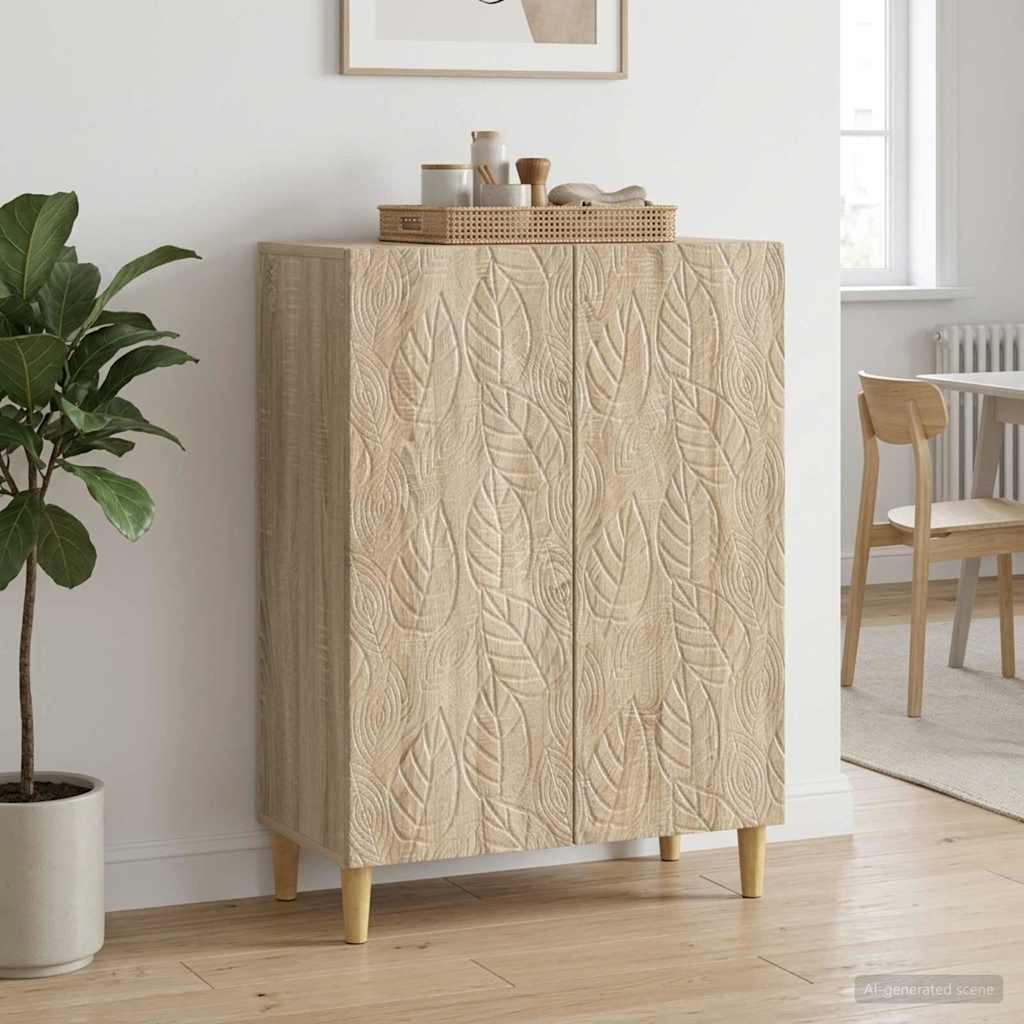 vidaXL Πλαϊνό γραφείο Sonoma Δρυς 66 x 34,5 x 90 εκ Επεξεργασμένο Ξύλο