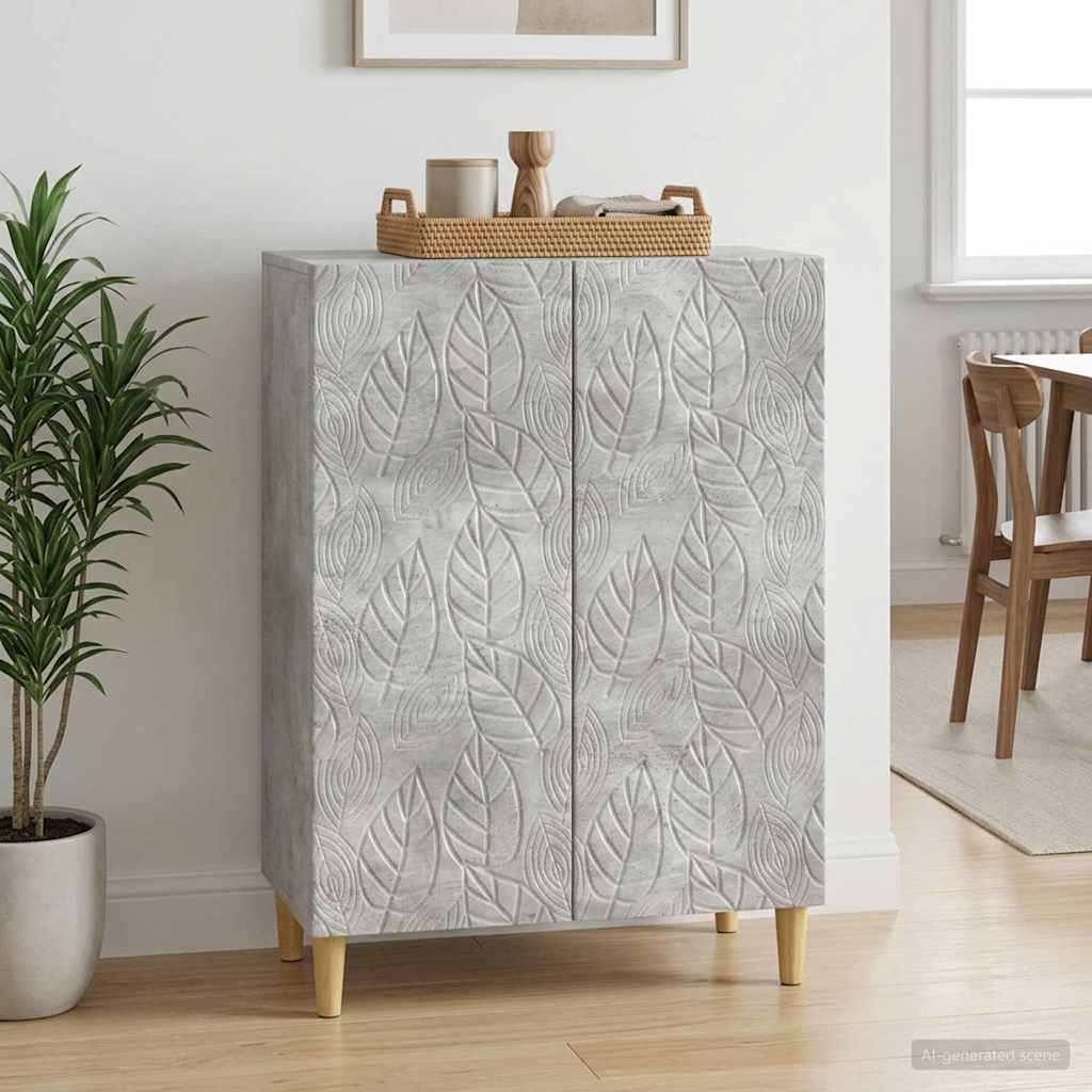 vidaXL Πλαϊνό γραφείο Γκρι Σκυροδέματος 66 x 34,5 x 90 εκ