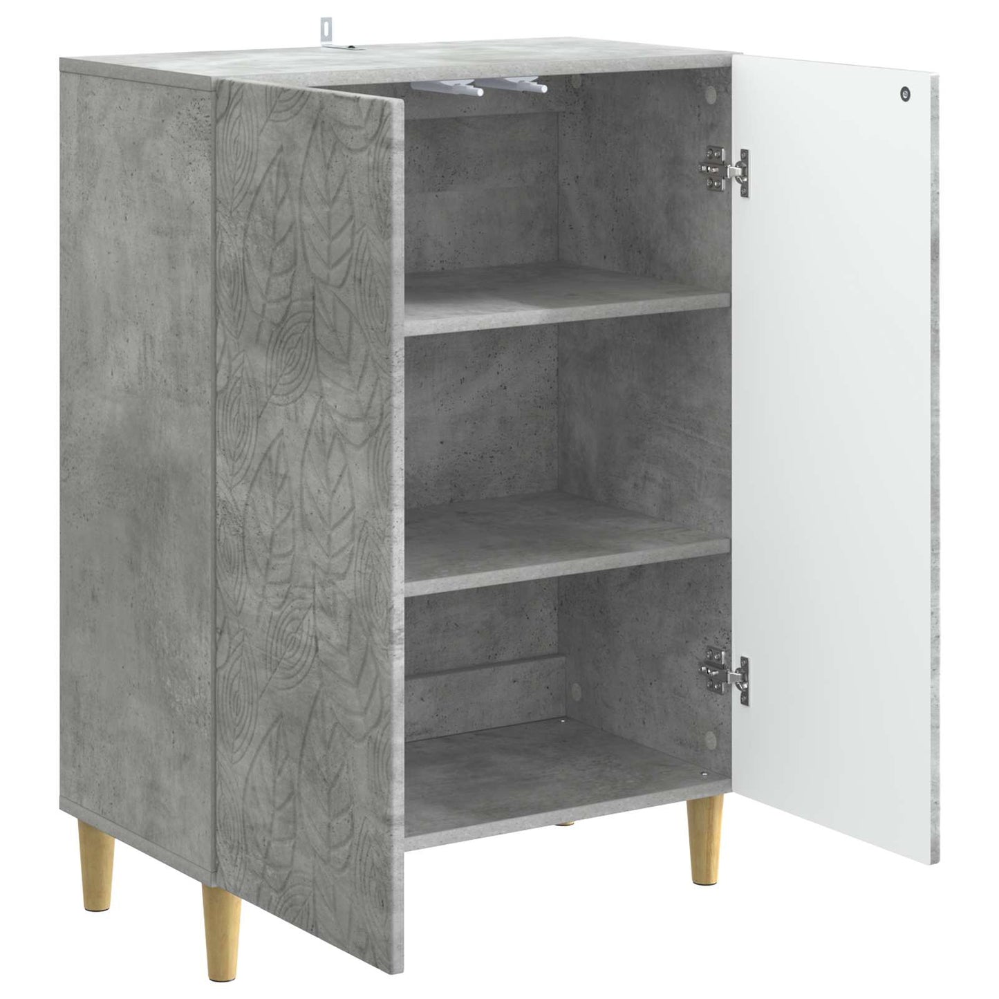 vidaXL Πλαϊνό γραφείο Γκρι Σκυροδέματος 66 x 34,5 x 90 εκ