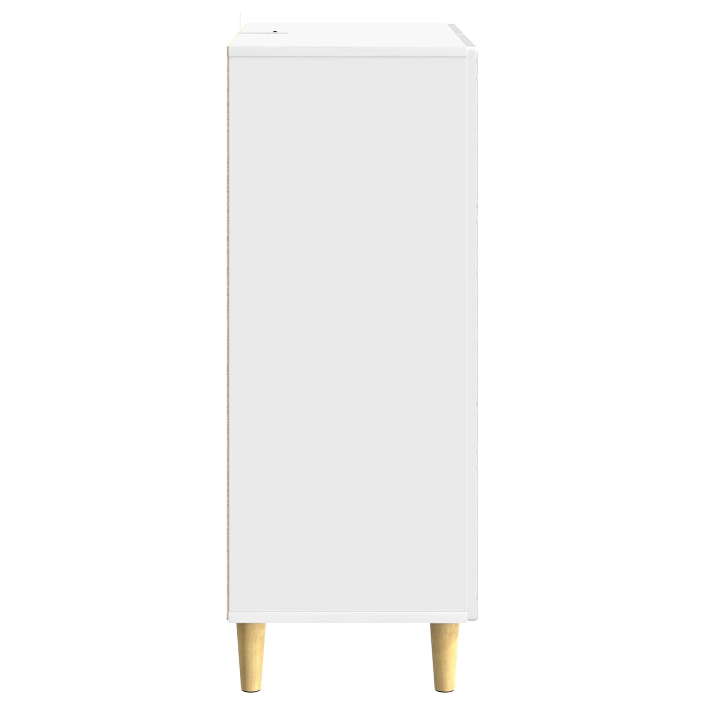 vidaXL Πλαϊνό γραφείο Γυαλιστερό Λευκό 33 x 34,5 x 90 εκ