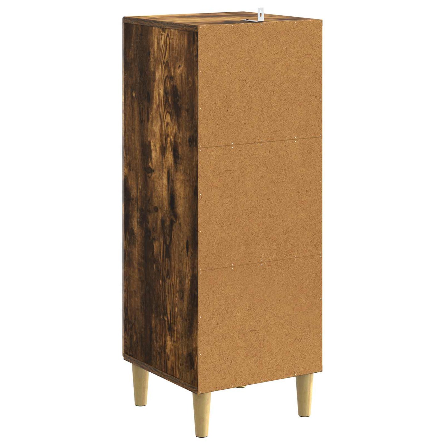 vidaXL Πλαϊνό γραφείο Καπνισμένο Ξύλο Δρυός 33 x 34,5 x 90 εκ