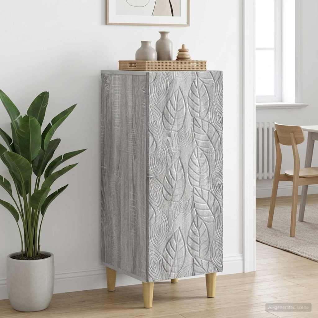 vidaXL Πλαϊνό γραφείο Γκρι Sonoma 33 x 34,5 x 90 εκ Επεξεργασμένο Ξύλο