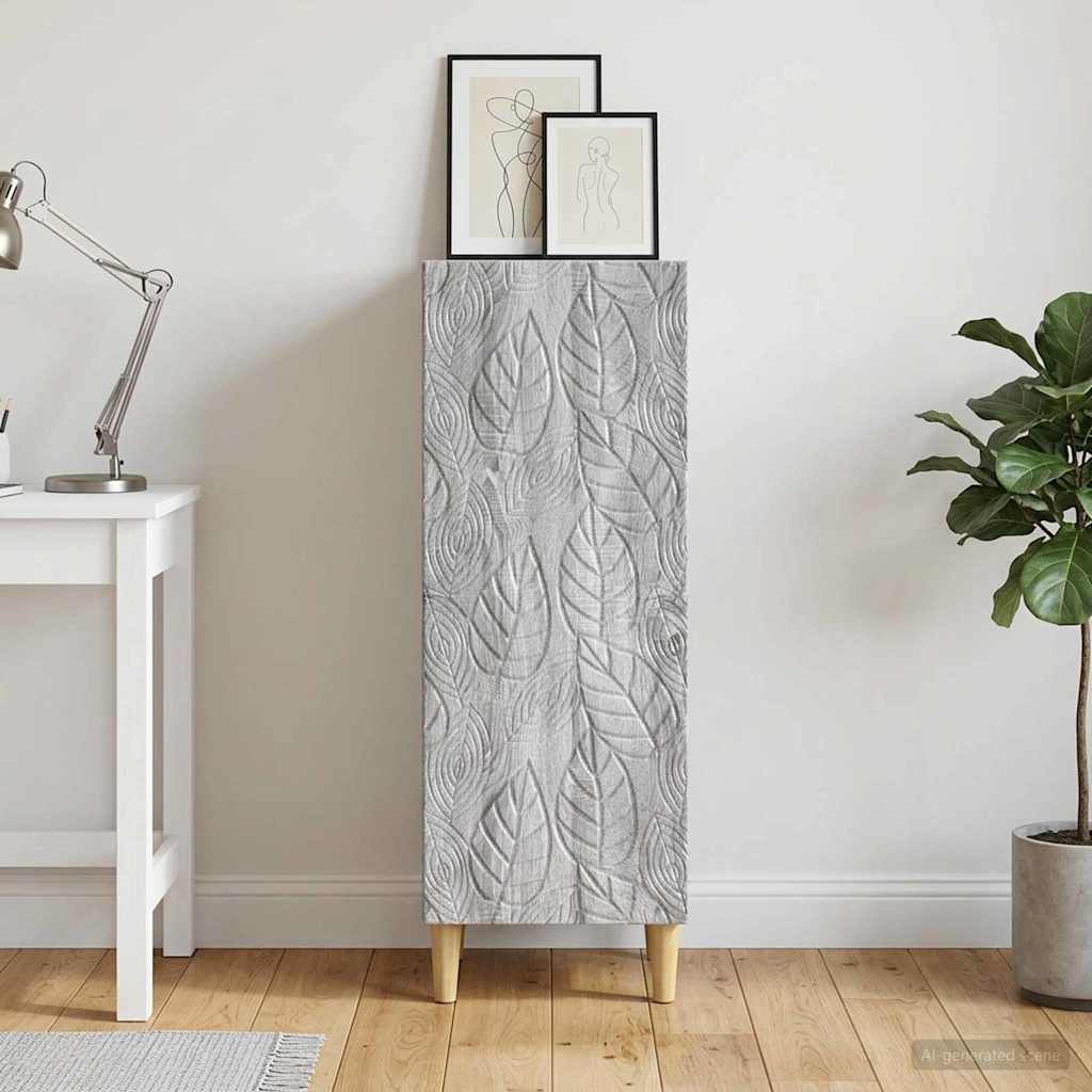 vidaXL Πλαϊνό γραφείο Γκρι Sonoma 33 x 34,5 x 90 εκ Επεξεργασμένο Ξύλο