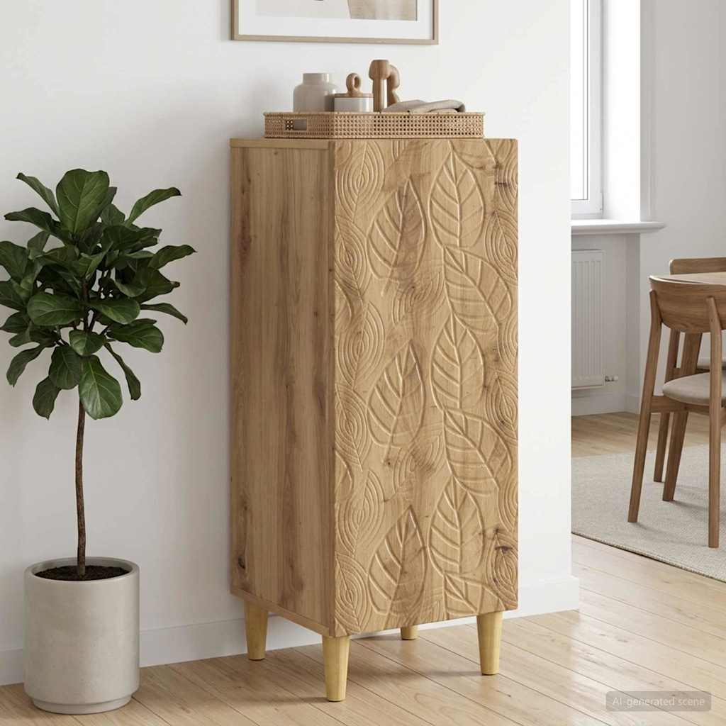 vidaXL Πλαϊνό γραφείο Artisan Δρυς 33 x 34,5 x 90 εκ