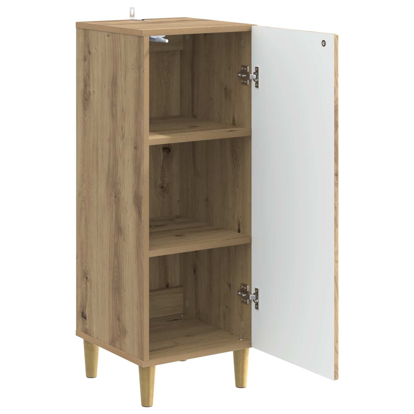 vidaXL Πλαϊνό γραφείο Artisan Δρυς 33 x 34,5 x 90 εκ
