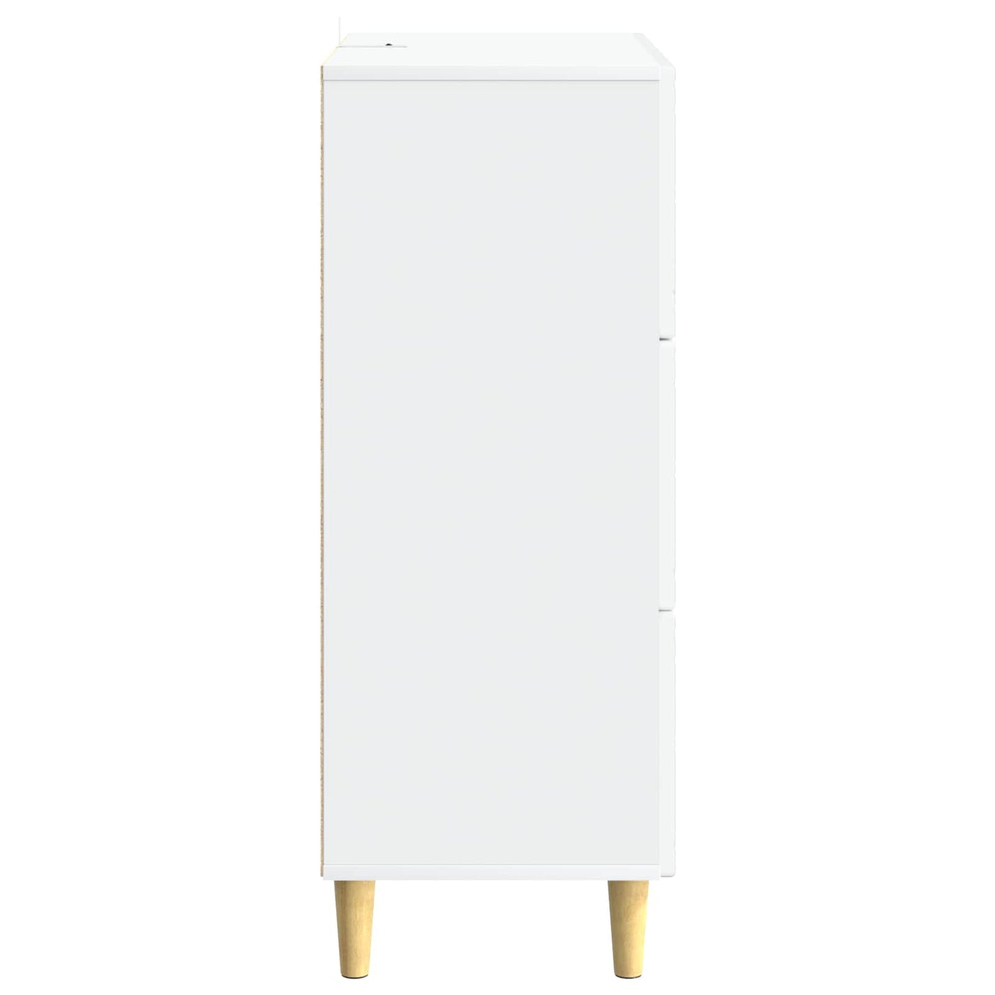 vidaXL Ντουλάπι με Συρτάρια Λευκό 66 x 34,5 x 90 εκ Επεξεργασμένο Ξύλο