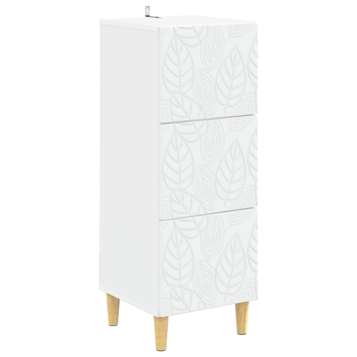 vidaXL Ντουλάπι με Συρτάρια 33 x 34,5 x 90 εκ Επεξεργασμένο Ξύλο Λευκό