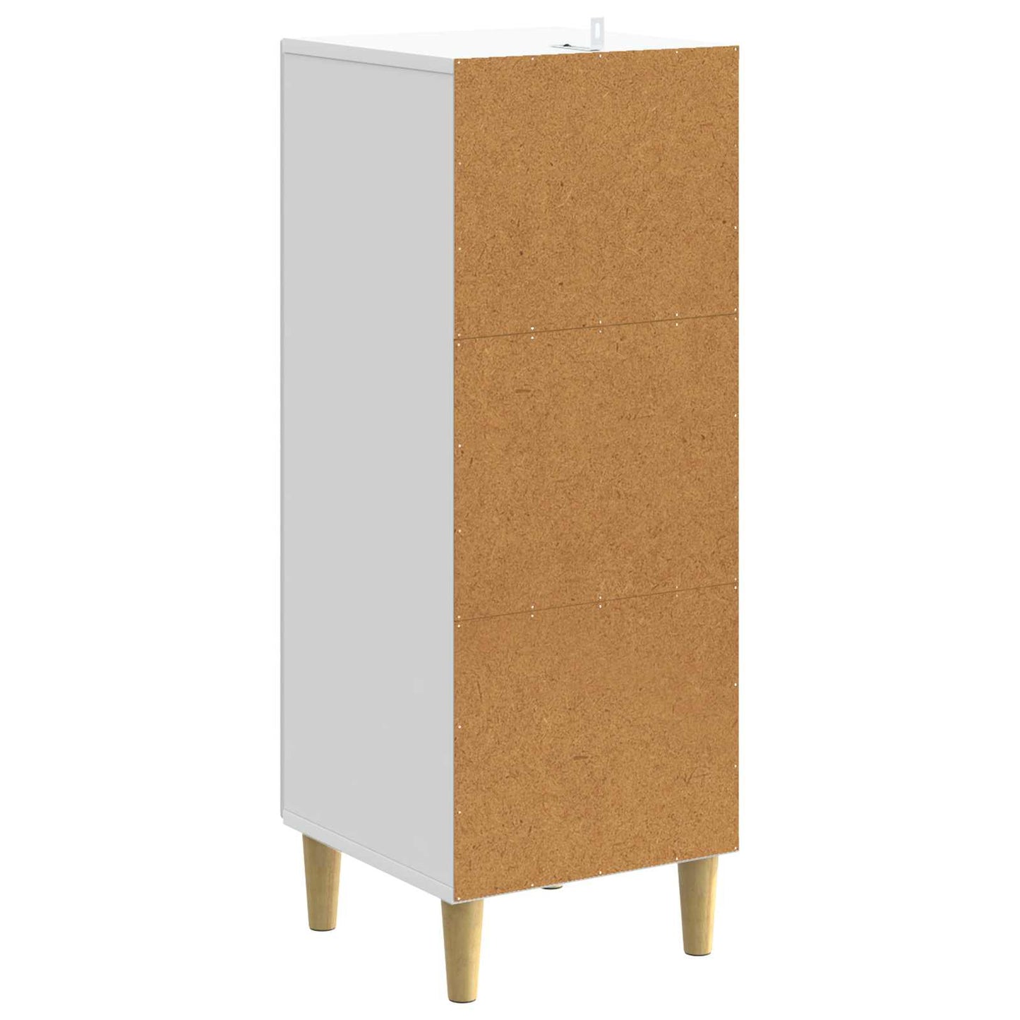 vidaXL Ντουλάπι με Συρτάρια 33 x 34,5 x 90 εκ Επεξεργασμένο Ξύλο Λευκό