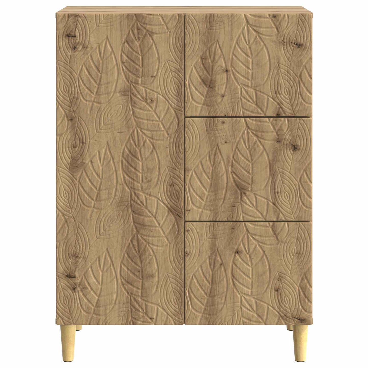 vidaXL Πλαϊνό γραφείο Artisan Δρυς 66 x 34,5 x 90 εκ