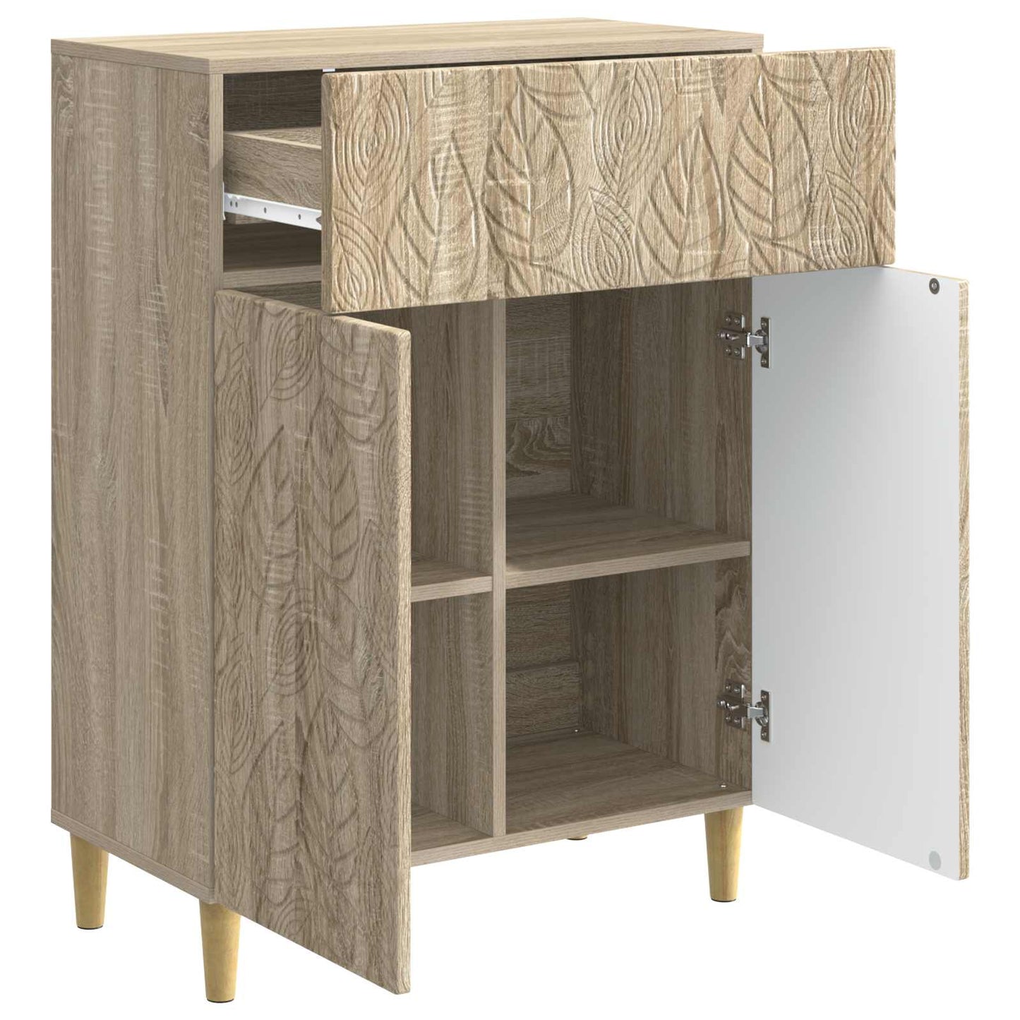 vidaXL Πλαϊνό γραφείο Sonoma Δρυς 66 x 34,5 x 90 εκ Επεξεργασμένο Ξύλο
