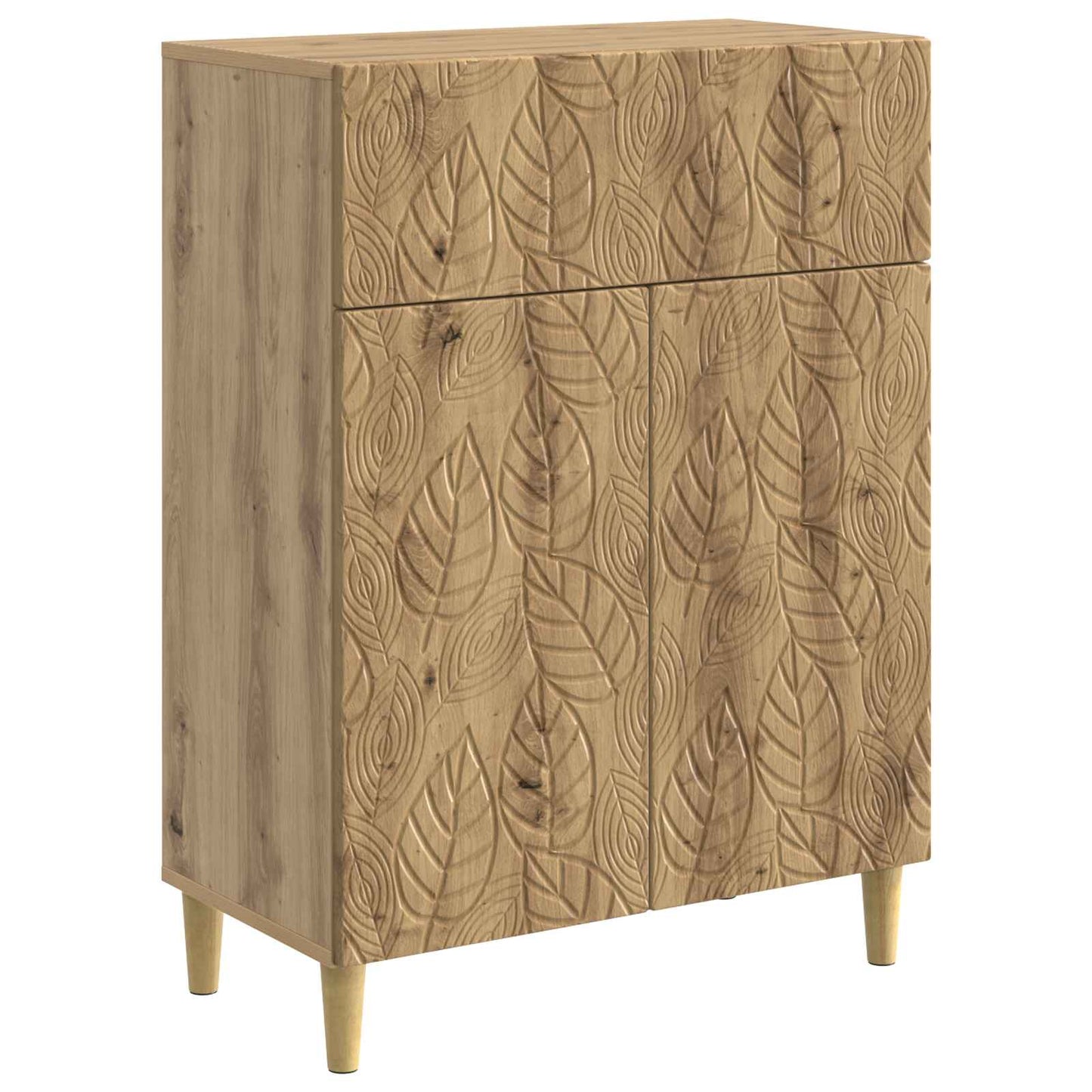 vidaXL Πλαϊνό γραφείο Artisan Δρυς 66 x 34,5 x 90 εκ