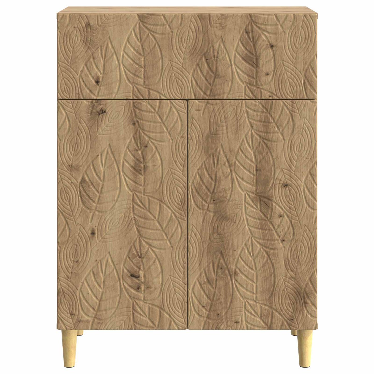 vidaXL Πλαϊνό γραφείο Artisan Δρυς 66 x 34,5 x 90 εκ