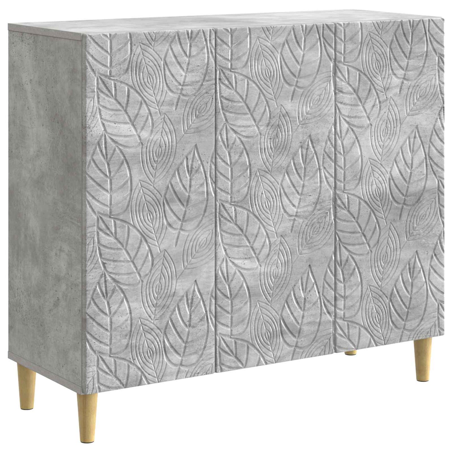vidaXL Πλαϊνό γραφείο Γκρι Σκυροδέματος 89 x 34,5 x 80 εκ