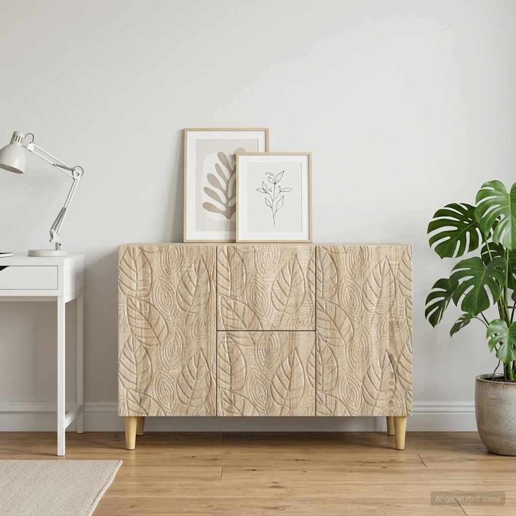 vidaXL Πλαϊνό γραφείο Sonoma Δρυς 89 x 34,5 x 60 εκ.