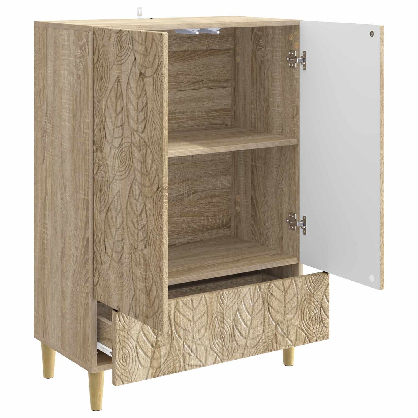vidaXL Πλαϊνό γραφείο Sonoma Δρυς 66 x 34,5 x 95 εκ.