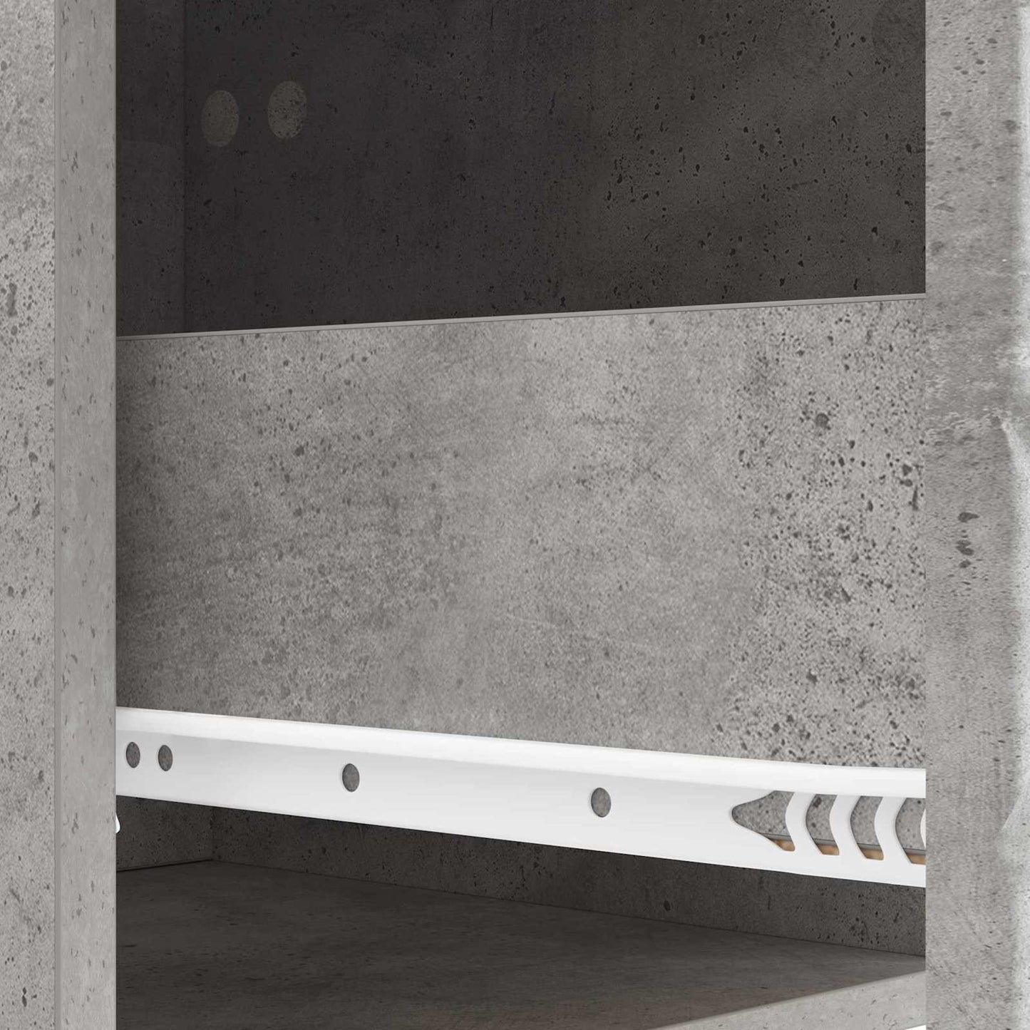 vidaXL Πλαϊνό γραφείο Γκρι Σκυροδέματος 66 x 34,5 x 95 εκ.
