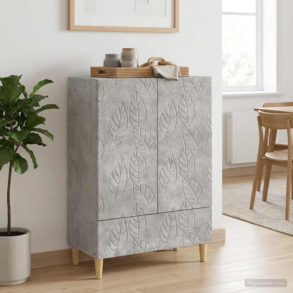 vidaXL Πλαϊνό γραφείο Γκρι Σκυροδέματος 66 x 34,5 x 95 εκ.