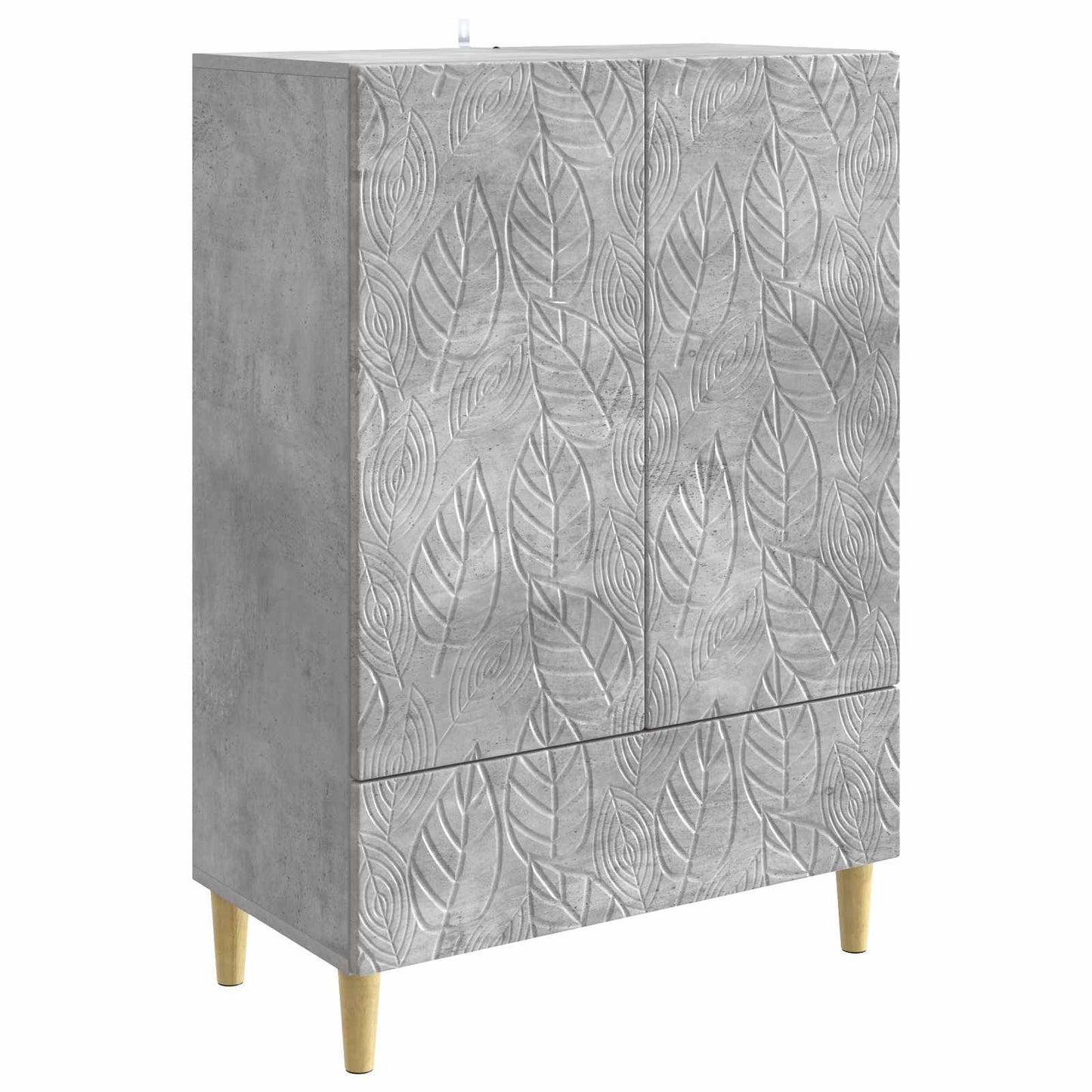 vidaXL Πλαϊνό γραφείο Γκρι Σκυροδέματος 66 x 34,5 x 95 εκ.