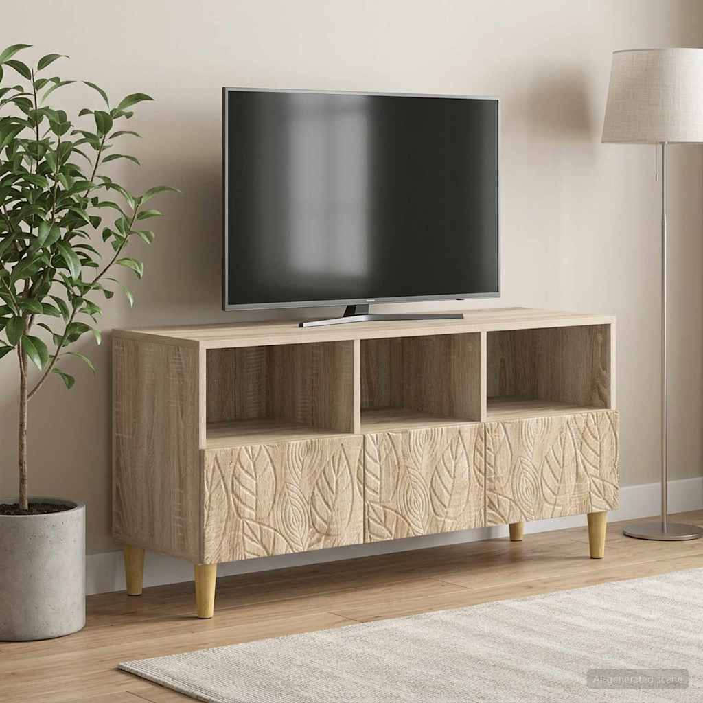 vidaXL Ντουλάπι TV 102 x 34,5 x 50 εκ. Sonoma Δρυς Επεξεργασμένο Ξύλο