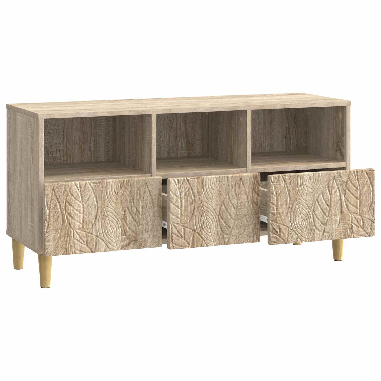 vidaXL Ντουλάπι TV 102 x 34,5 x 50 εκ. Sonoma Δρυς Επεξεργασμένο Ξύλο