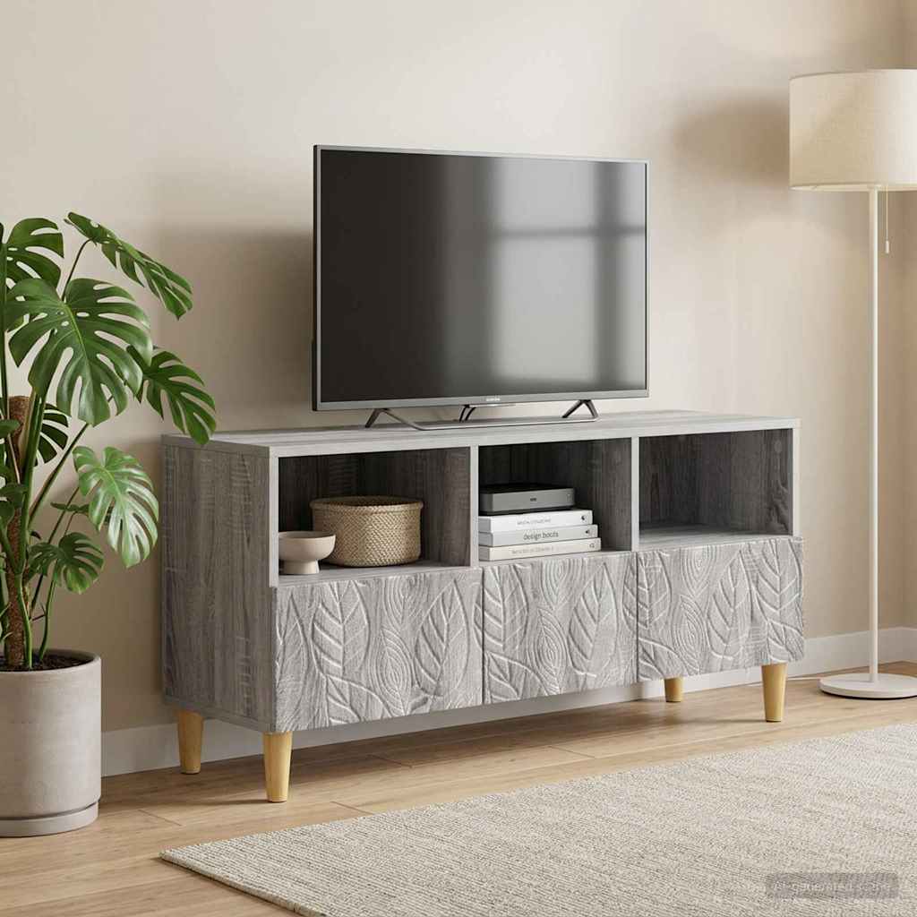 vidaXL Ντουλάπι TV 102 x 34,5 x 50 εκ. Γκρι Sonoma Επεξεργασμένο Ξύλο