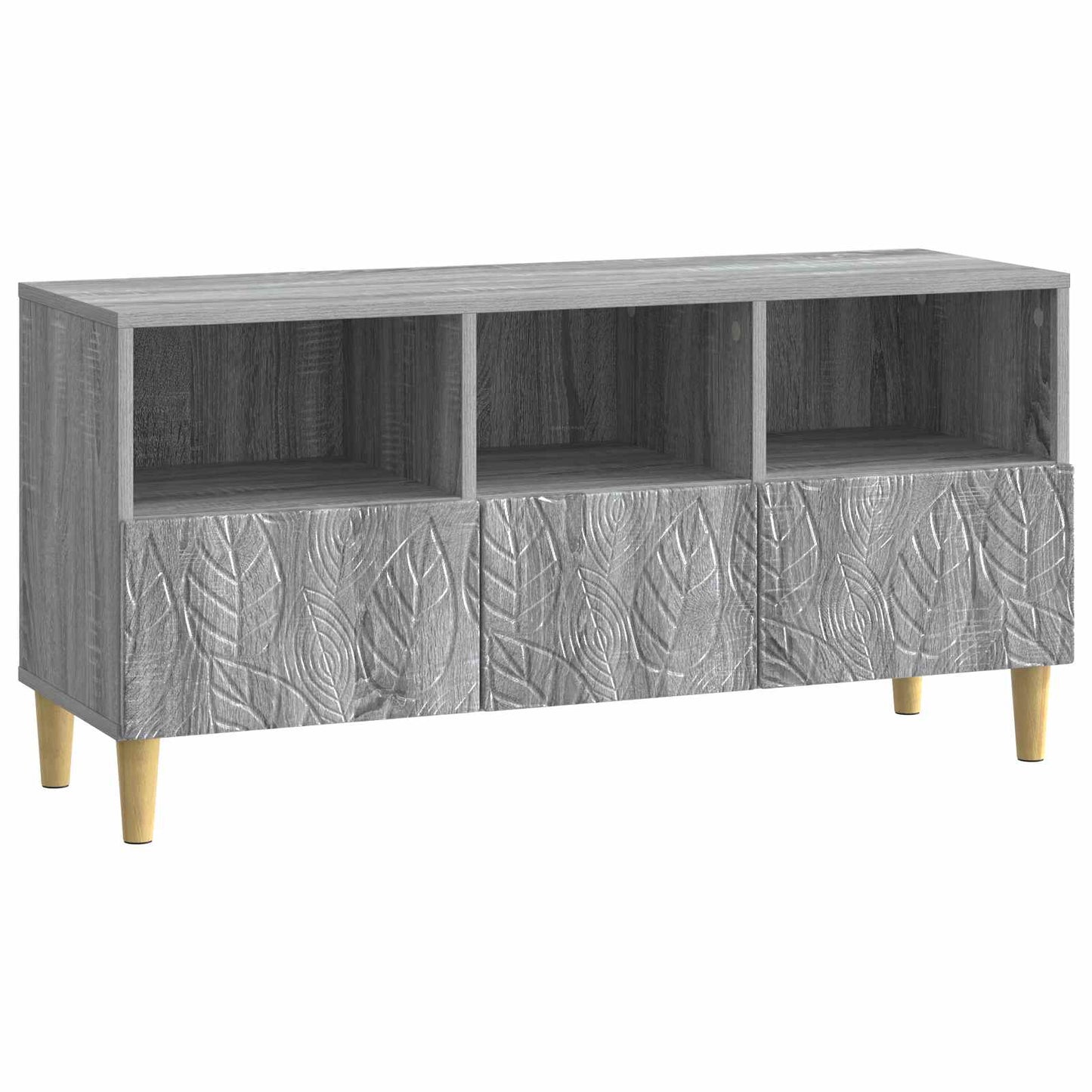 vidaXL Ντουλάπι TV 102 x 34,5 x 50 εκ. Γκρι Sonoma Επεξεργασμένο Ξύλο