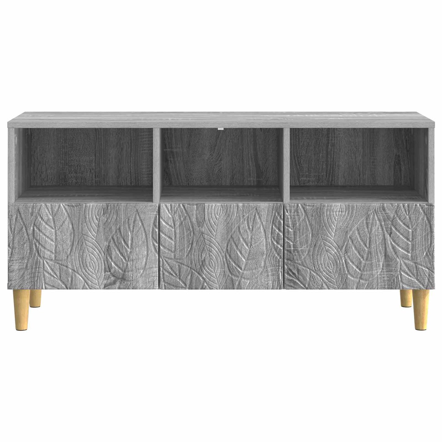 vidaXL Ντουλάπι TV 102 x 34,5 x 50 εκ. Γκρι Sonoma Επεξεργασμένο Ξύλο