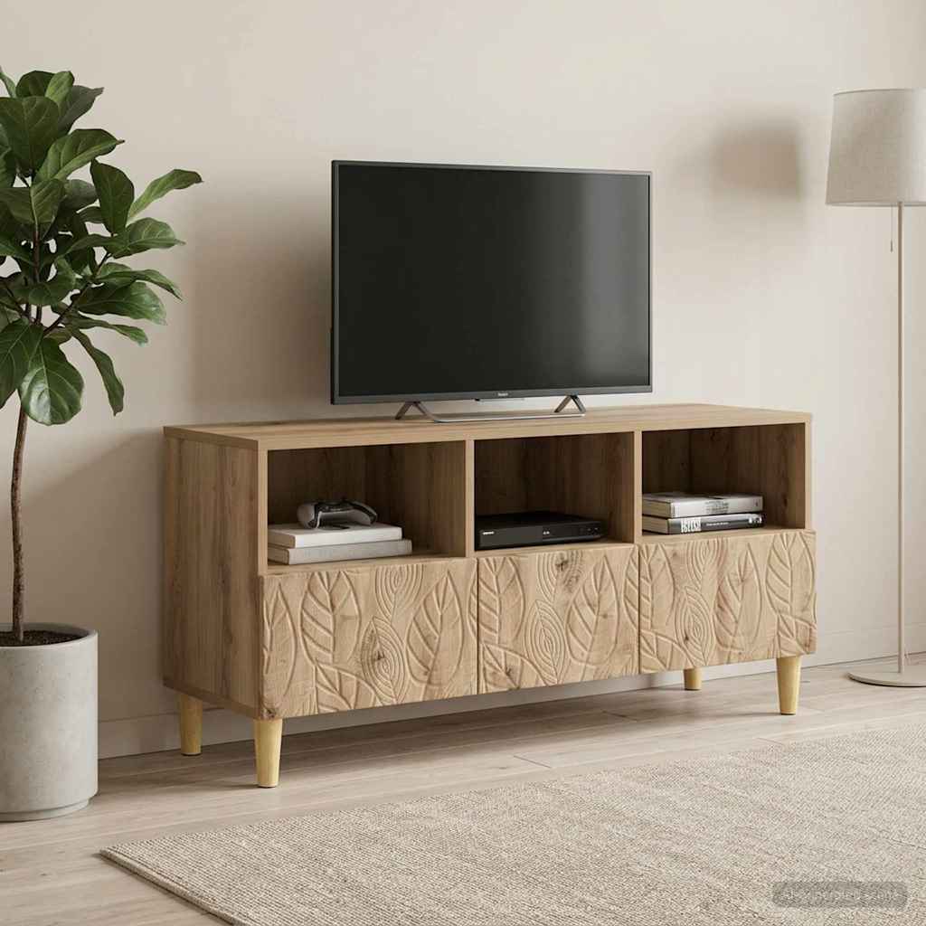 vidaXL Ντουλάπι TV 102 x 34,5 x 50 εκ. Artisan Δρυς Επεξεργασμένο Ξύλο