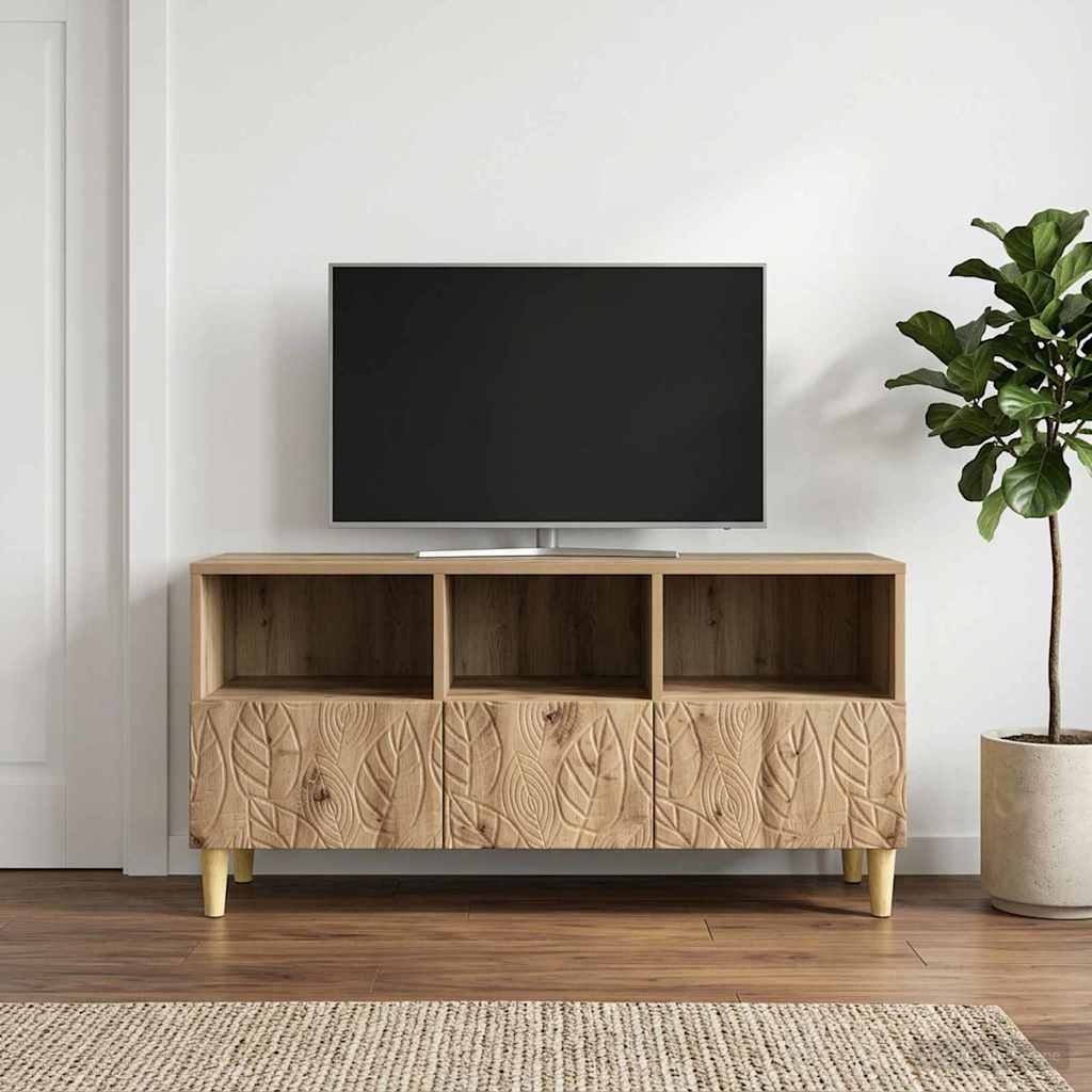 vidaXL Ντουλάπι TV 102 x 34,5 x 50 εκ. Artisan Δρυς Επεξεργασμένο Ξύλο