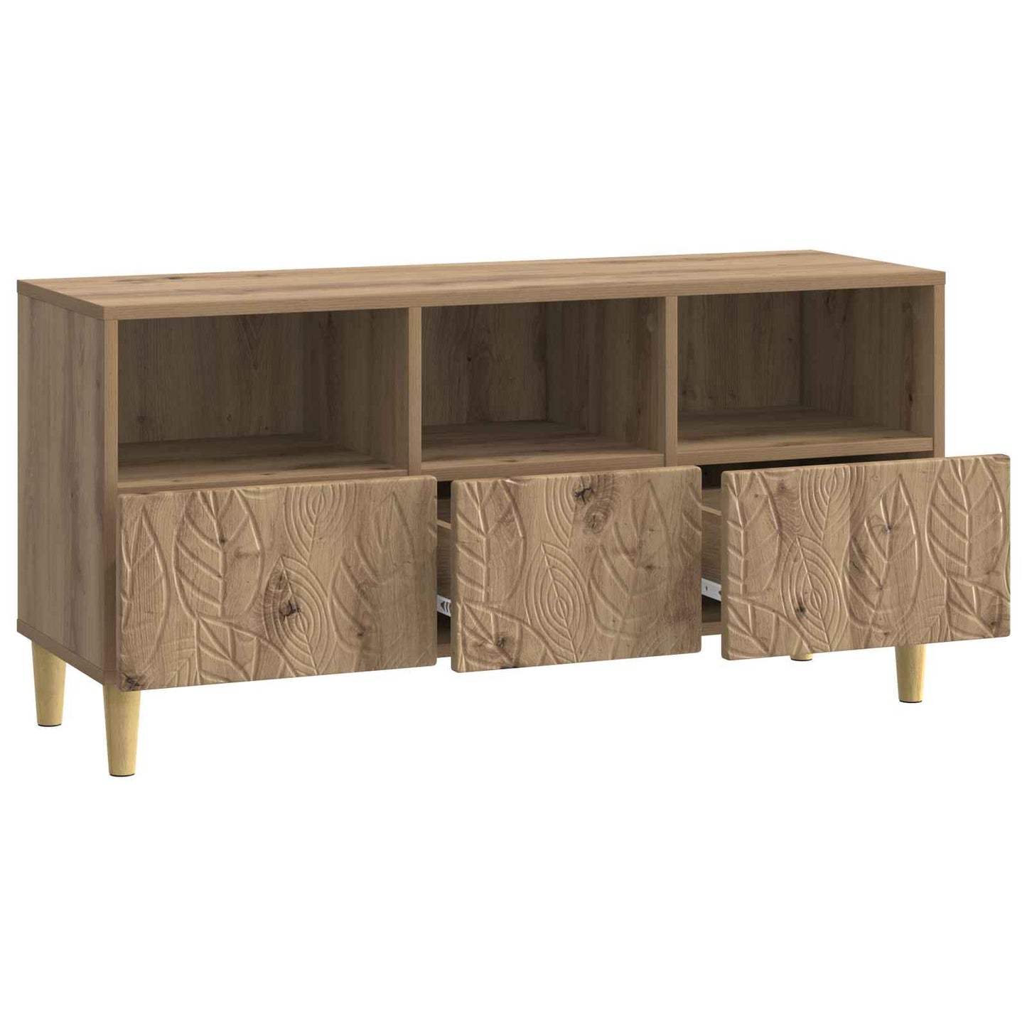 vidaXL Ντουλάπι TV 102 x 34,5 x 50 εκ. Artisan Δρυς Επεξεργασμένο Ξύλο