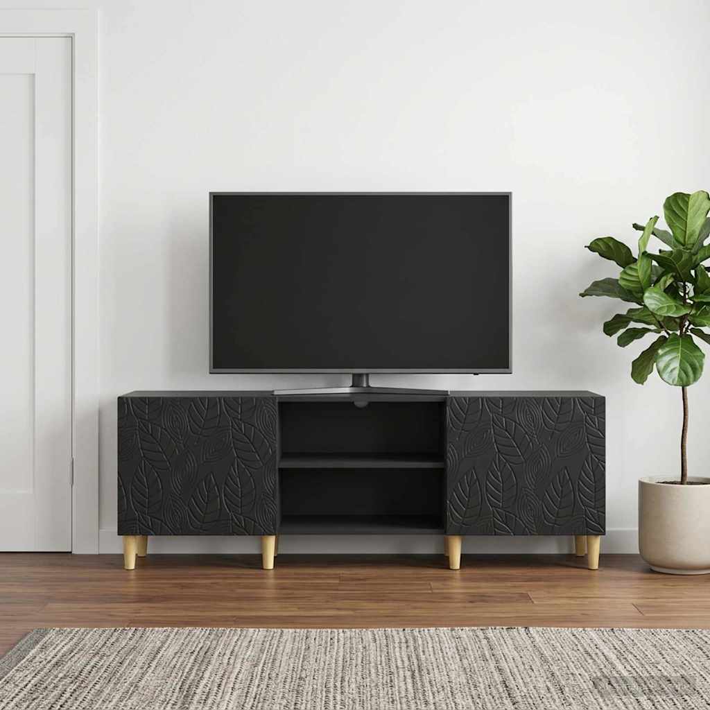 vidaXL Ντουλάπι TV 150 x 31 x 50 εκ. Μαύρο Επεξεργασμένο Ξύλο