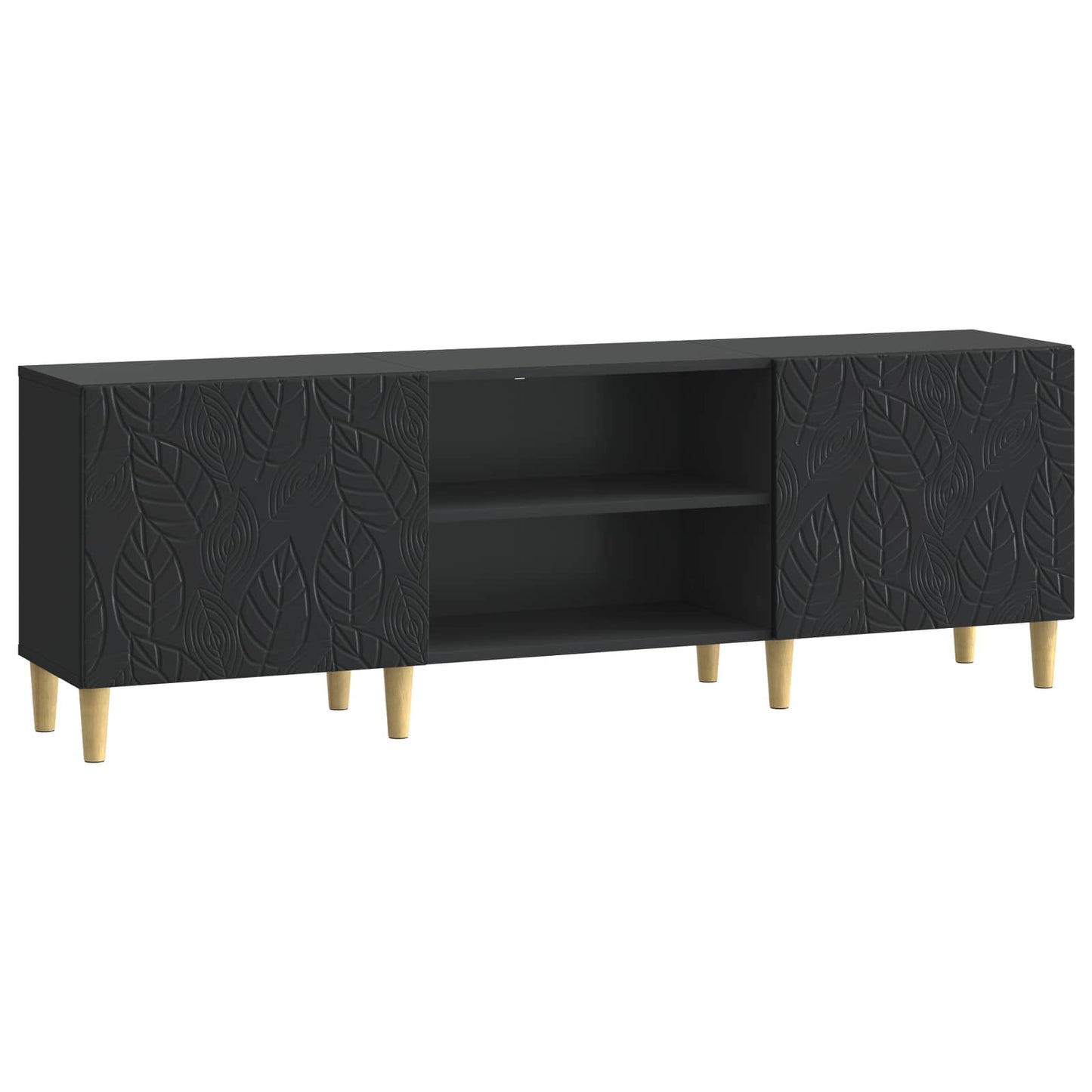 vidaXL Ντουλάπι TV 150 x 31 x 50 εκ. Μαύρο Επεξεργασμένο Ξύλο