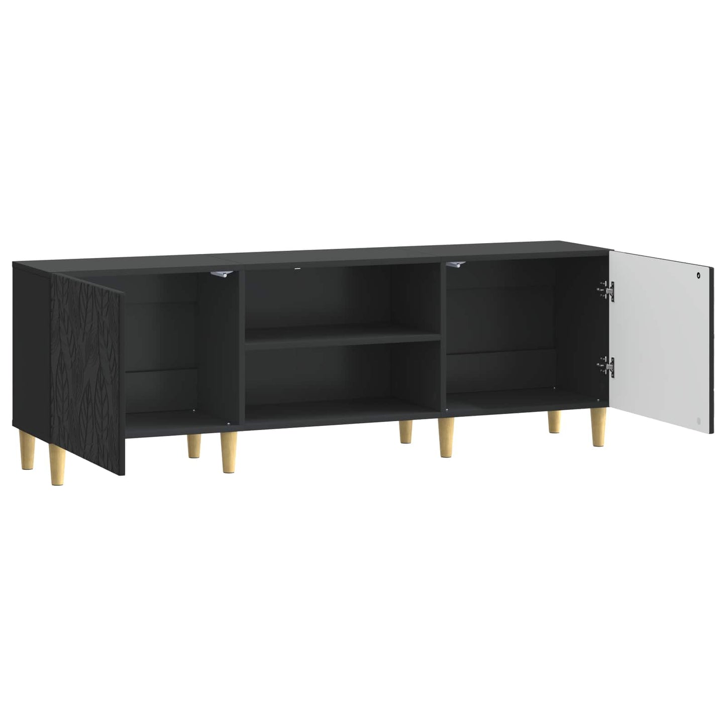vidaXL Ντουλάπι TV 150 x 31 x 50 εκ. Μαύρο Επεξεργασμένο Ξύλο