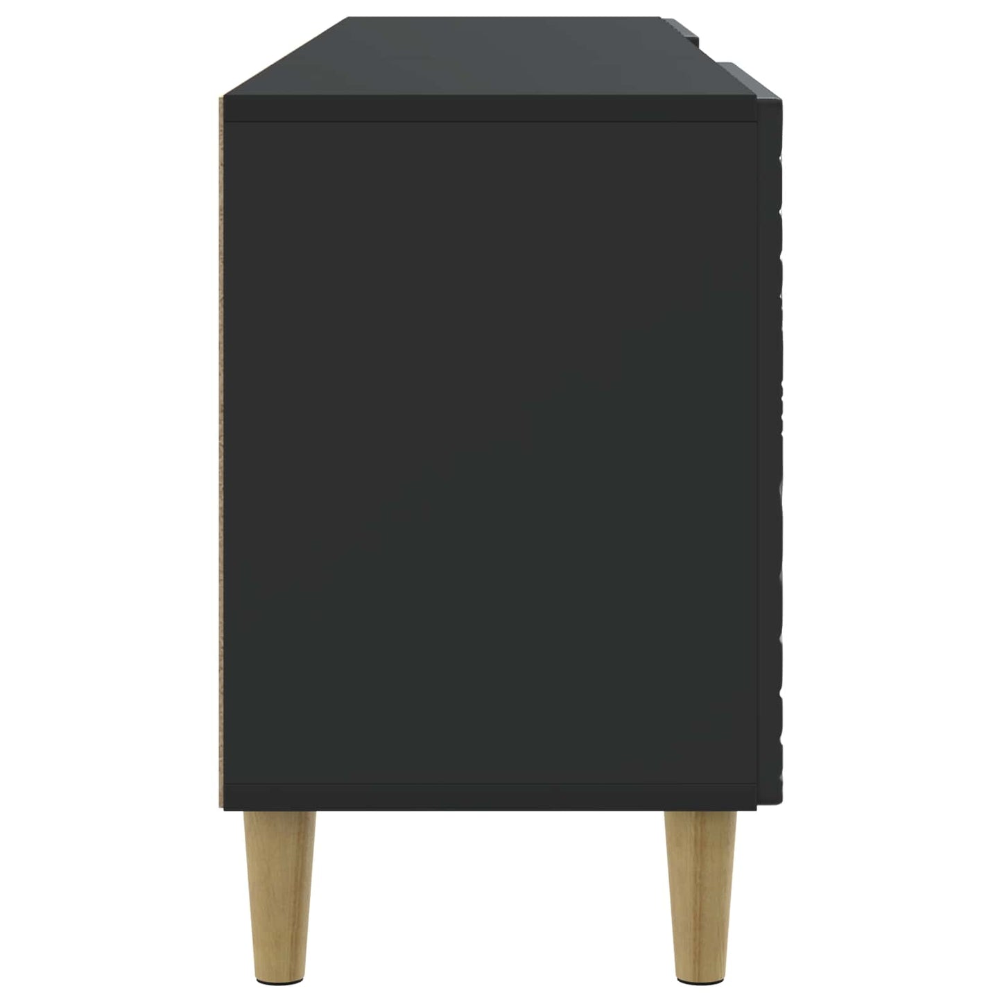 vidaXL Ντουλάπι TV 150 x 31 x 50 εκ. Μαύρο Επεξεργασμένο Ξύλο