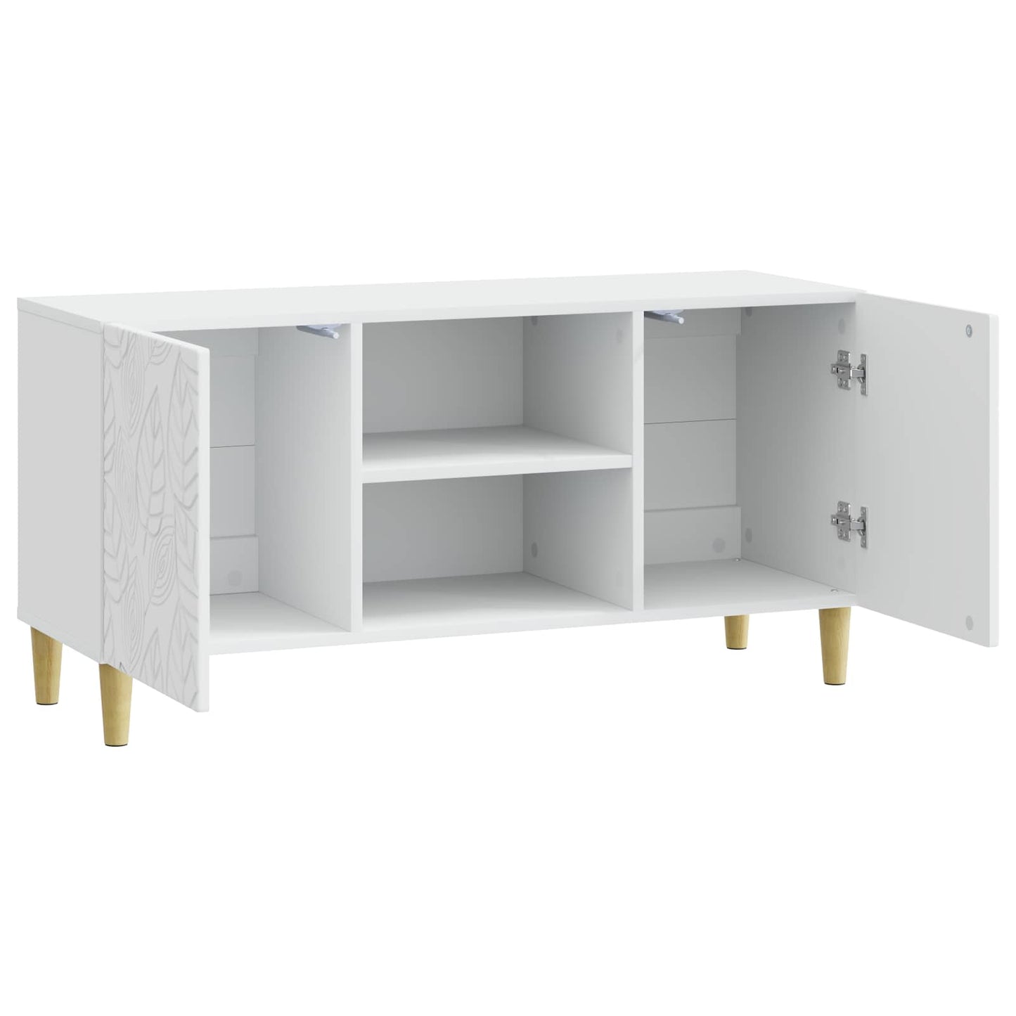 vidaXL Ντουλάπι TV 102 x 34,5 x 50 εκ. Λευκό Επεξεργασμένο Ξύλο