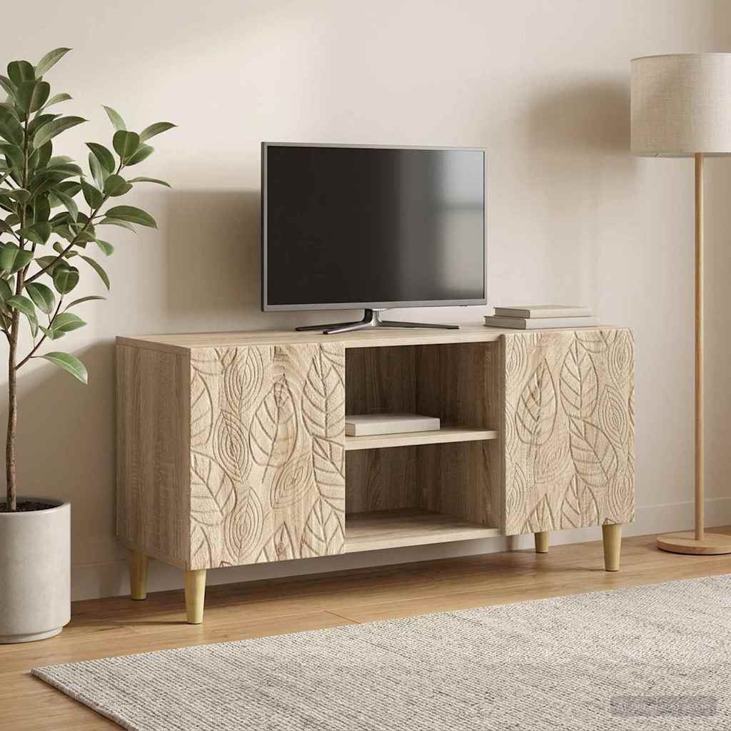 vidaXL Ντουλάπι TV 102 x 34,5 x 50 εκ. Sonoma Δρυς Επεξεργασμένο Ξύλο