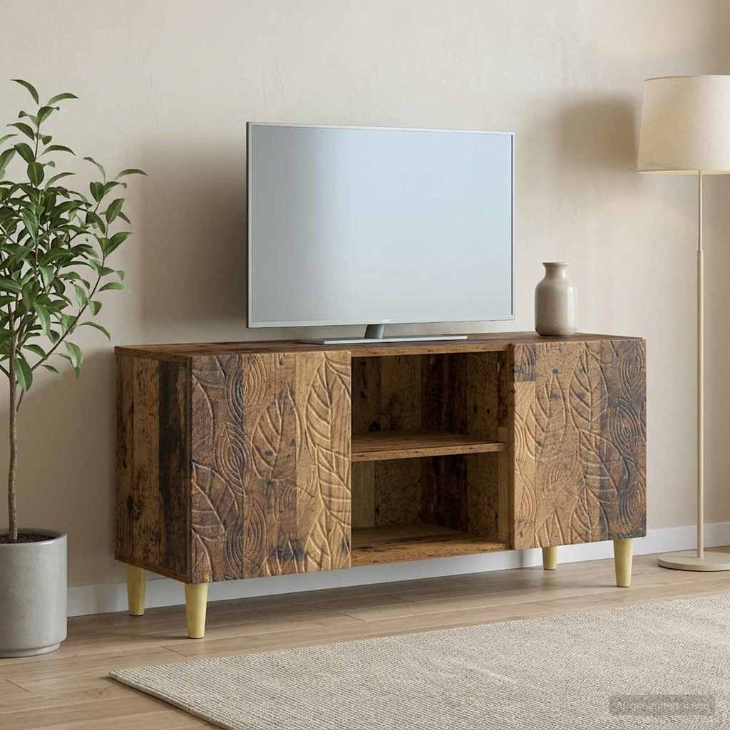 vidaXL Ντουλάπι TV 102 x 34,5 x 50 εκ. Παλαιωμένο ξύλο