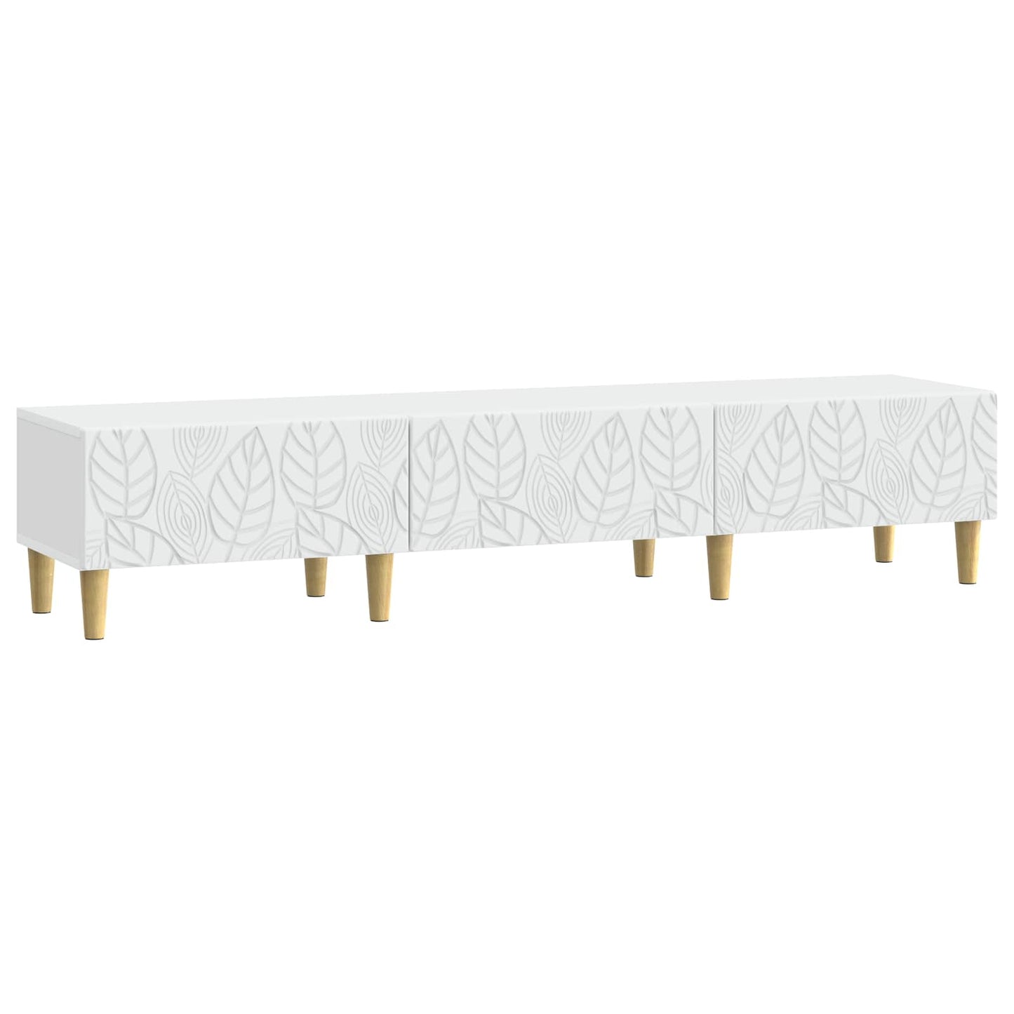 vidaXL Ντουλάπι TV 147 x 34,5 x 30 εκ Λευκό Επεξεργασμένο Ξύλο
